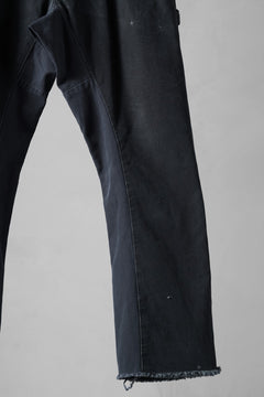 画像をギャラリービューアに読み込む, CHANGES x LOOM exclusive REMAKE REGULAR FIT CARPENTER PANTS / VINTAGE DUCK FABRIC (STONE WASHED) (BLACK #C)