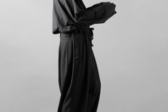 画像をギャラリービューアに読み込む, Y's for men 12 TACK WAIST PANTS / WRINKLE WOOL GABARDINE (BLACK)