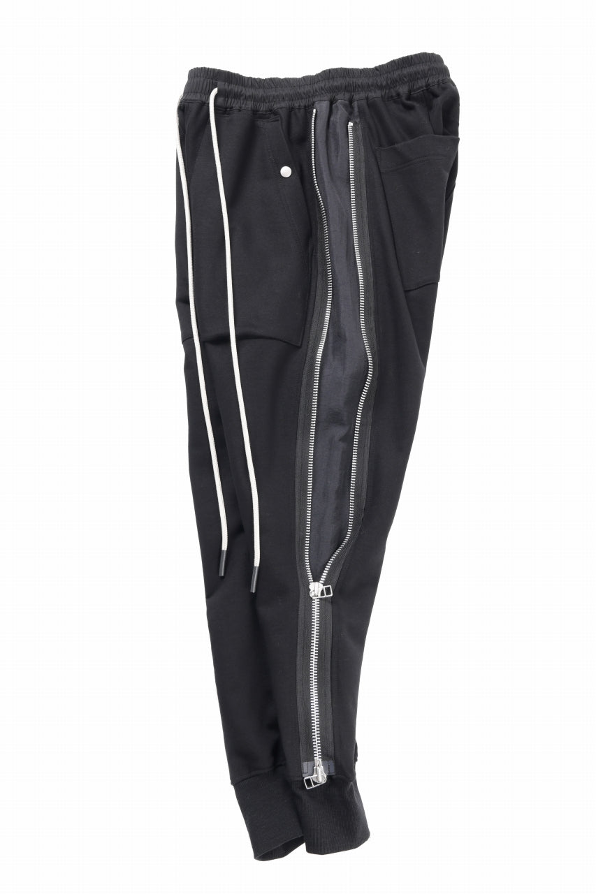 画像をギャラリービューアに読み込む, A.F ARTEFACT SIDE ZIP SARROUEL TRACK PANTS (BLACK)