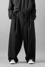 画像をギャラリービューアに読み込む, Y's for men 12 TACK WAIST PANTS / WRINKLE WOOL GABARDINE (BLACK)