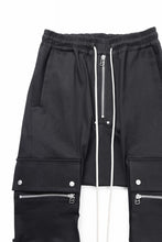 画像をギャラリービューアに読み込む, A.F ARTEFACT FLAP ZIP SARROUEL SKINNY PANTS / HI-STRETCH DENIM (BLACK)