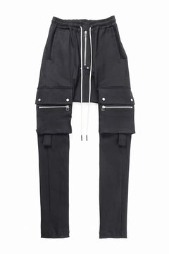 画像をギャラリービューアに読み込む, A.F ARTEFACT FLAP ZIP SARROUEL SKINNY PANTS / HI-STRETCH DENIM (BLACK)