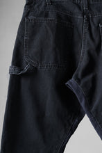 画像をギャラリービューアに読み込む, CHANGES x LOOM exclusive REMAKE REGULAR FIT CARPENTER PANTS / VINTAGE DUCK FABRIC (STONE WASHED) (BLACK #C)
