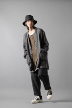Load image into Gallery viewer, CAPERTICA PEGTOP EASY PANTS / DARK MELANGE CHECK FLANNEL (CHARCOAL)