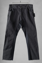 画像をギャラリービューアに読み込む, CHANGES x LOOM exclusive REMAKE REGULAR FIT CARPENTER PANTS / VINTAGE DUCK FABRIC (STONE WASHED) (BLACK #D)