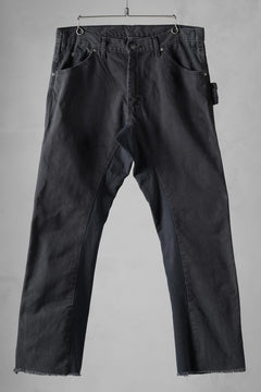 画像をギャラリービューアに読み込む, CHANGES x LOOM exclusive REMAKE REGULAR FIT CARPENTER PANTS / VINTAGE DUCK FABRIC (STONE WASHED) (BLACK #D)