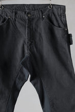 画像をギャラリービューアに読み込む, CHANGES x LOOM exclusive REMAKE REGULAR FIT CARPENTER PANTS / VINTAGE DUCK FABRIC (STONE WASHED) (BLACK #D)