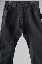 画像をギャラリービューアに読み込む, CHANGES x LOOM exclusive REMAKE REGULAR FIT CARPENTER PANTS / VINTAGE DUCK FABRIC (STONE WASHED) (BLACK #D)