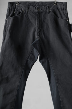 画像をギャラリービューアに読み込む, CHANGES x LOOM exclusive REMAKE REGULAR FIT CARPENTER PANTS / VINTAGE DUCK FABRIC (STONE WASHED) (BLACK #D)