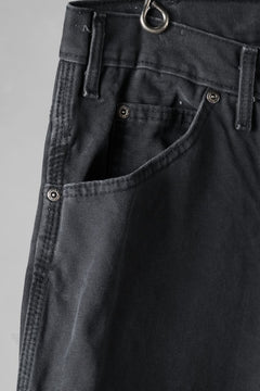 画像をギャラリービューアに読み込む, CHANGES x LOOM exclusive REMAKE REGULAR FIT CARPENTER PANTS / VINTAGE DUCK FABRIC (STONE WASHED) (BLACK #D)