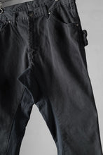 画像をギャラリービューアに読み込む, CHANGES x LOOM exclusive REMAKE REGULAR FIT CARPENTER PANTS / VINTAGE DUCK FABRIC (STONE WASHED) (BLACK #D)