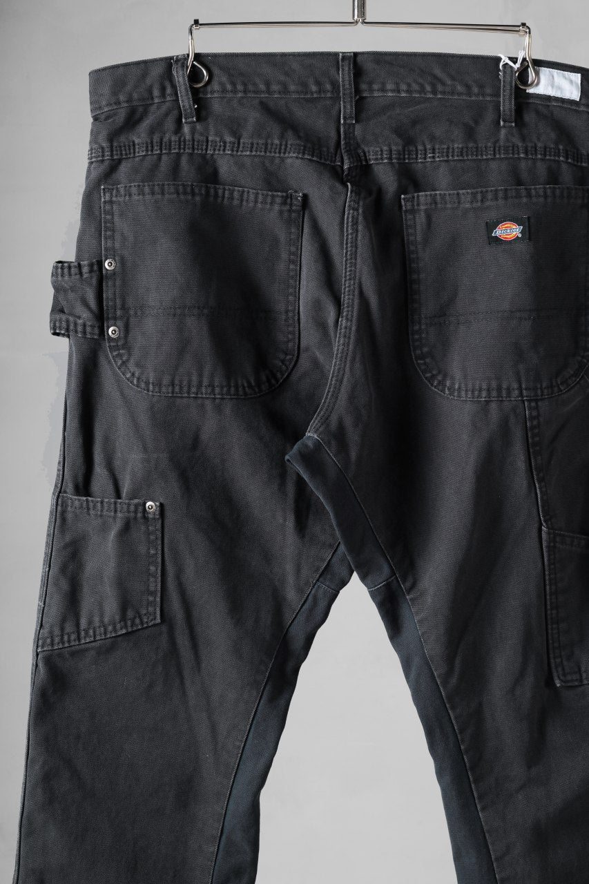 画像をギャラリービューアに読み込む, CHANGES x LOOM exclusive REMAKE REGULAR FIT CARPENTER PANTS / VINTAGE DUCK FABRIC (STONE WASHED) (BLACK #D)