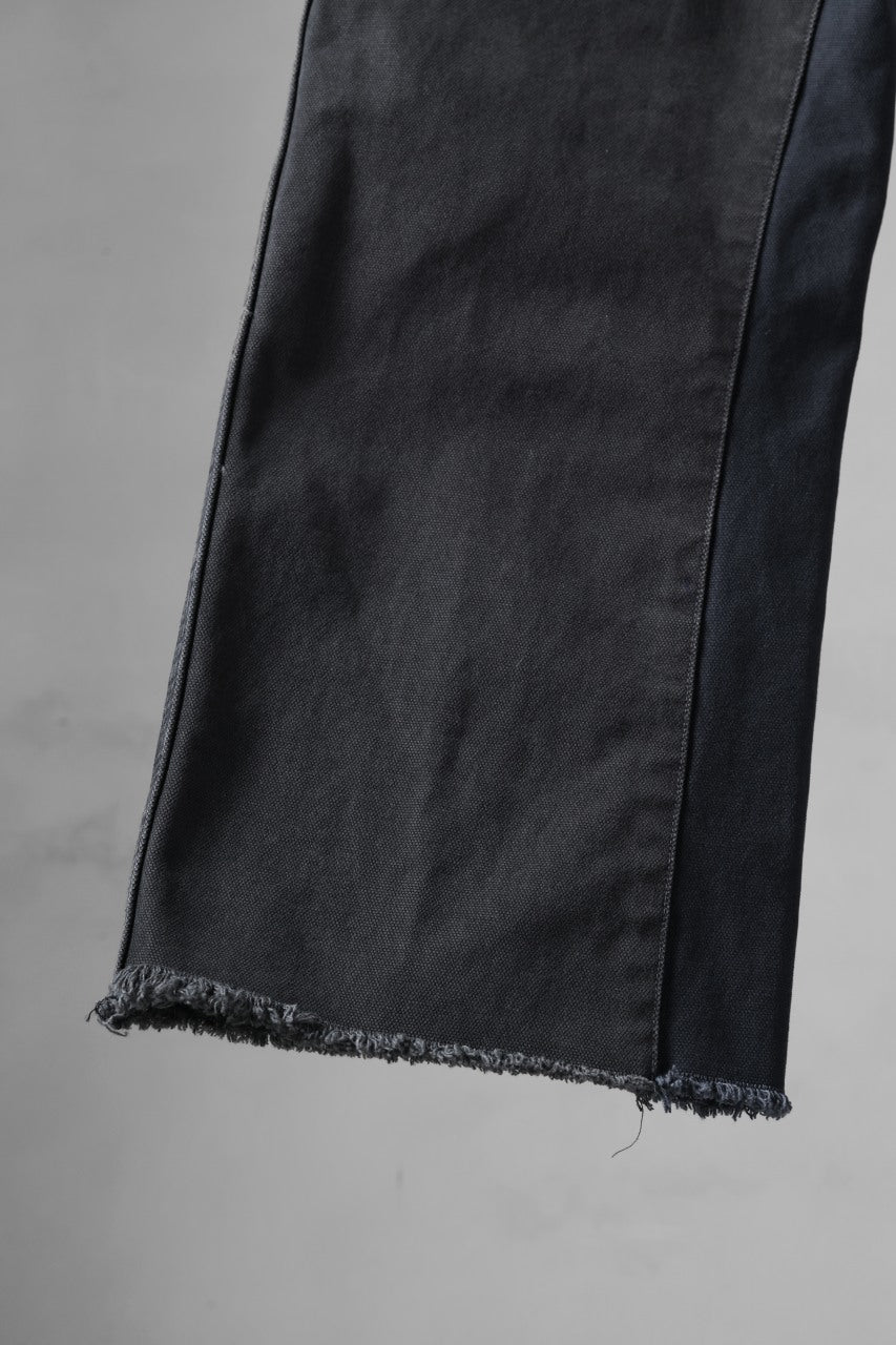 画像をギャラリービューアに読み込む, CHANGES x LOOM exclusive REMAKE REGULAR FIT CARPENTER PANTS / VINTAGE DUCK FABRIC (STONE WASHED) (BLACK #D)