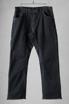 画像をギャラリービューアに読み込む, CHANGES x LOOM exclusive REMAKE REGULAR FIT CARPENTER PANTS / VINTAGE DUCK FABRIC (STONE WASHED) (BLACK #E)