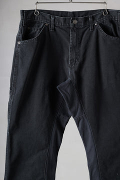 画像をギャラリービューアに読み込む, CHANGES x LOOM exclusive REMAKE REGULAR FIT CARPENTER PANTS / VINTAGE DUCK FABRIC (STONE WASHED) (BLACK #E)