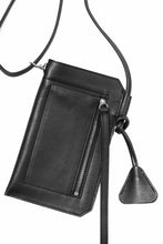 画像をギャラリービューアに読み込む, KLASICA "FLOW" MOBILE POUCH / FVT ITALIAN COW LEATHER (BLACK x SILVER)