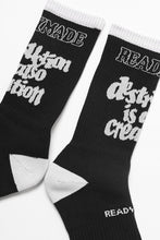 画像をギャラリービューアに読み込む, READYMADE "destruction is also creation" SOCKS (BLACK)