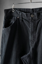 画像をギャラリービューアに読み込む, CHANGES x LOOM exclusive REMAKE REGULAR FIT CARPENTER PANTS / VINTAGE DUCK FABRIC (STONE WASHED) (BLACK #E)