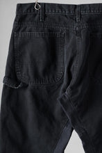 画像をギャラリービューアに読み込む, CHANGES x LOOM exclusive REMAKE REGULAR FIT CARPENTER PANTS / VINTAGE DUCK FABRIC (STONE WASHED) (BLACK #E)