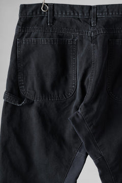 画像をギャラリービューアに読み込む, CHANGES x LOOM exclusive REMAKE REGULAR FIT CARPENTER PANTS / VINTAGE DUCK FABRIC (STONE WASHED) (BLACK #E)