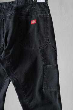 画像をギャラリービューアに読み込む, CHANGES x LOOM exclusive REMAKE REGULAR FIT CARPENTER PANTS / VINTAGE DUCK FABRIC (STONE WASHED) (BLACK #E)