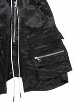 画像をギャラリービューアに読み込む, A.F ARTEFACT SATIN LOWCROTCH MILITARY WIDE SHORTS (BLACK)