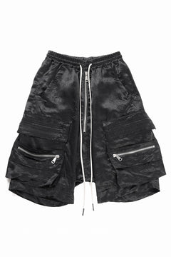 画像をギャラリービューアに読み込む, A.F ARTEFACT SATIN LOWCROTCH MILITARY WIDE SHORTS (BLACK)