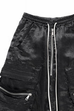画像をギャラリービューアに読み込む, A.F ARTEFACT SATIN LOWCROTCH MILITARY WIDE SHORTS (BLACK)