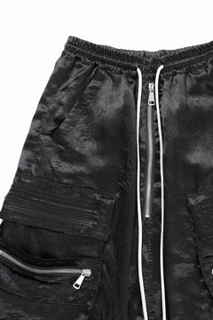 画像をギャラリービューアに読み込む, A.F ARTEFACT SATIN LOWCROTCH MILITARY WIDE SHORTS (BLACK)