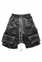 画像をギャラリービューアに読み込む, A.F ARTEFACT SATIN LOWCROTCH MILITARY WIDE SHORTS (BLACK)
