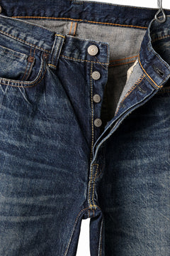 画像をギャラリービューアに読み込む, FULLCOUNT x LOOM exclusive "Old Dude" Straight Denim Pants / 13.7oz Zimbabwe Selvedge Denim (INDIGO BLUE)