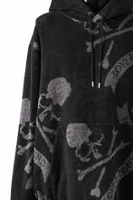 画像をギャラリービューアに読み込む, MASTERMIND WORLD TERRY CLOTH HOODIE / REGULAR FIT (BLACK x CHARCOAL)