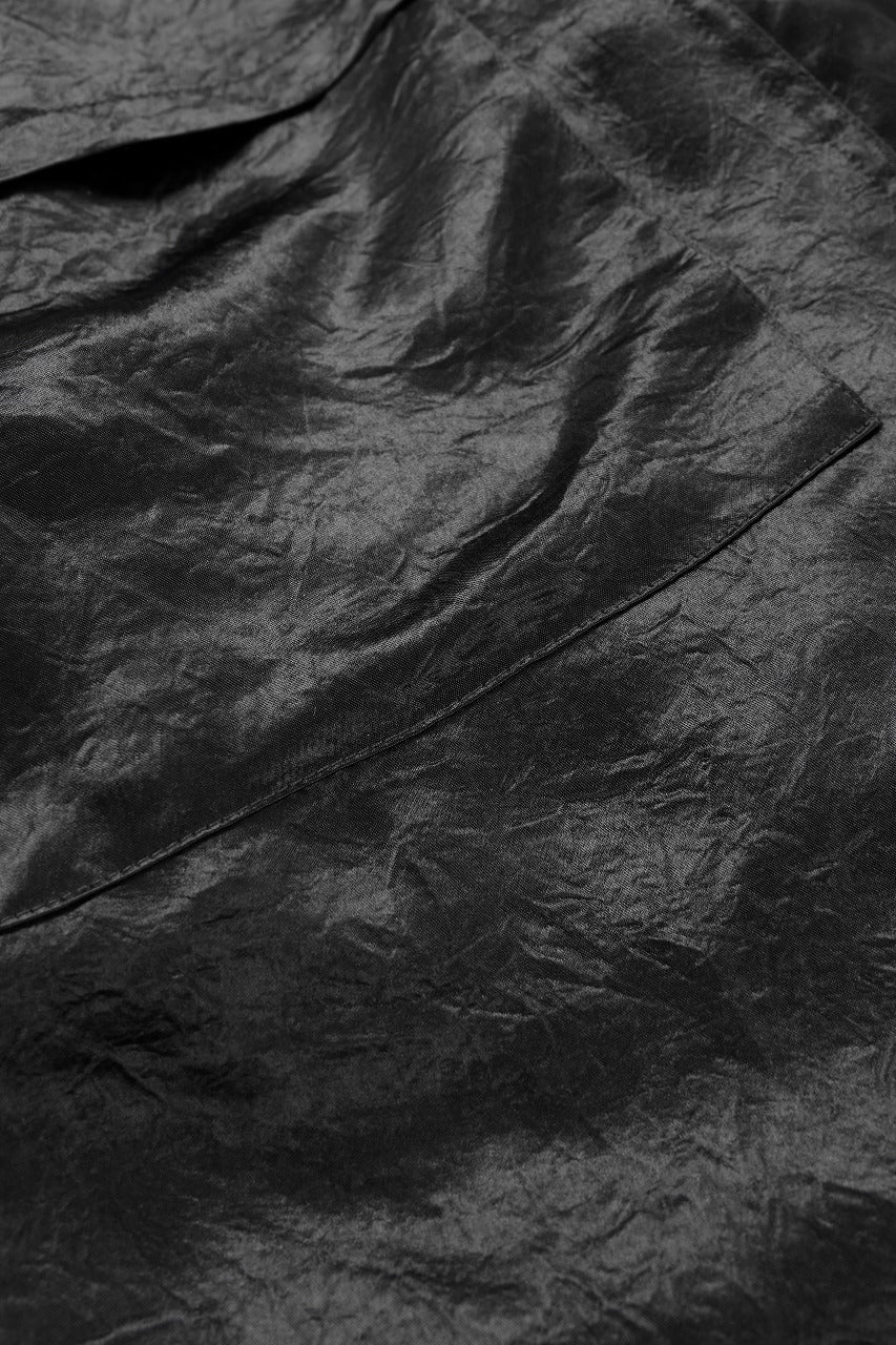 画像をギャラリービューアに読み込む, A.F ARTEFACT SATIN LOWCROTCH MILITARY WIDE SHORTS (BLACK)