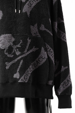 画像をギャラリービューアに読み込む, MASTERMIND WORLD TERRY CLOTH HOODIE / REGULAR FIT (BLACK x CHARCOAL)