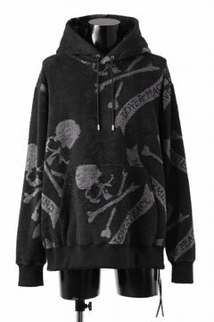 画像をギャラリービューアに読み込む, MASTERMIND WORLD TERRY CLOTH HOODIE / REGULAR FIT (BLACK x CHARCOAL)