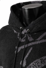画像をギャラリービューアに読み込む, MASTERMIND WORLD TERRY CLOTH HOODIE / REGULAR FIT (BLACK x CHARCOAL)