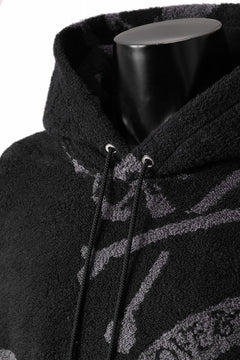 画像をギャラリービューアに読み込む, MASTERMIND WORLD TERRY CLOTH HOODIE / REGULAR FIT (BLACK x CHARCOAL)