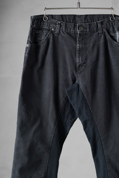 画像をギャラリービューアに読み込む, CHANGES x LOOM exclusive REMAKE REGULAR FIT CARPENTER PANTS / VINTAGE DUCK FABRIC (STONE WASHED) (BLACK #G)