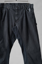 画像をギャラリービューアに読み込む, CHANGES x LOOM exclusive REMAKE REGULAR FIT CARPENTER PANTS / VINTAGE DUCK FABRIC (STONE WASHED) (BLACK #G)