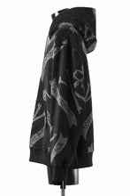 画像をギャラリービューアに読み込む, MASTERMIND WORLD TERRY CLOTH HOODIE / REGULAR FIT (BLACK x CHARCOAL)