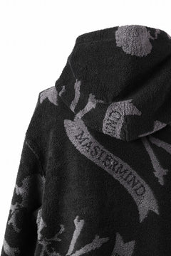 画像をギャラリービューアに読み込む, MASTERMIND WORLD TERRY CLOTH HOODIE / REGULAR FIT (BLACK x CHARCOAL)