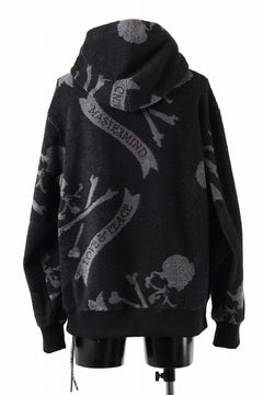 画像をギャラリービューアに読み込む, MASTERMIND WORLD TERRY CLOTH HOODIE / REGULAR FIT (BLACK x CHARCOAL)