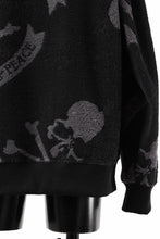 画像をギャラリービューアに読み込む, MASTERMIND WORLD TERRY CLOTH HOODIE / REGULAR FIT (BLACK x CHARCOAL)