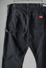 画像をギャラリービューアに読み込む, CHANGES x LOOM exclusive REMAKE REGULAR FIT CARPENTER PANTS / VINTAGE DUCK FABRIC (STONE WASHED) (BLACK #G)