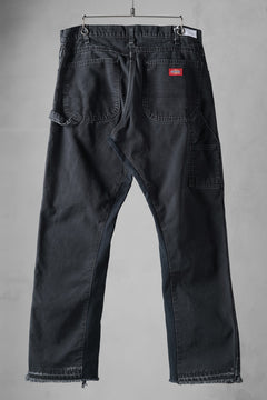 画像をギャラリービューアに読み込む, CHANGES x LOOM exclusive REMAKE REGULAR FIT CARPENTER PANTS / VINTAGE DUCK FABRIC (STONE WASHED) (BLACK #G)