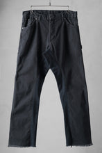 画像をギャラリービューアに読み込む, CHANGES x LOOM exclusive REMAKE REGULAR FIT CARPENTER PANTS / VINTAGE DUCK FABRIC (STONE WASHED) (BLACK #H)