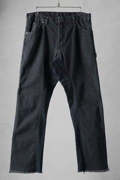 画像をギャラリービューアに読み込む, CHANGES x LOOM exclusive REMAKE REGULAR FIT CARPENTER PANTS / VINTAGE DUCK FABRIC (STONE WASHED) (BLACK #H)