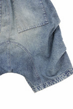 画像をギャラリービューアに読み込む, A.F ARTEFACT TUCK SHORTS / FADED DENIM (INDIGO)