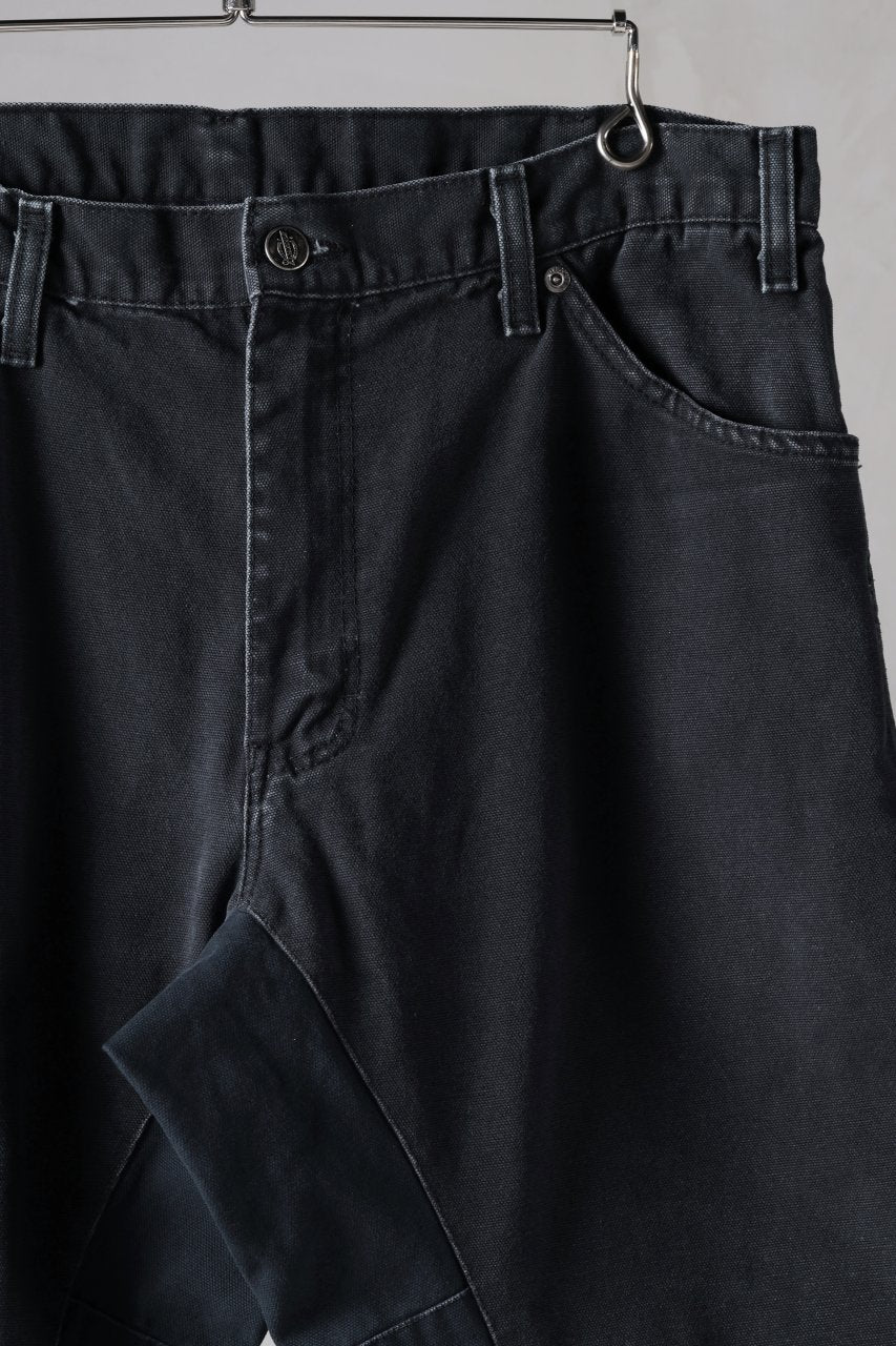 画像をギャラリービューアに読み込む, CHANGES x LOOM exclusive REMAKE REGULAR FIT CARPENTER PANTS / VINTAGE DUCK FABRIC (STONE WASHED) (BLACK #H)