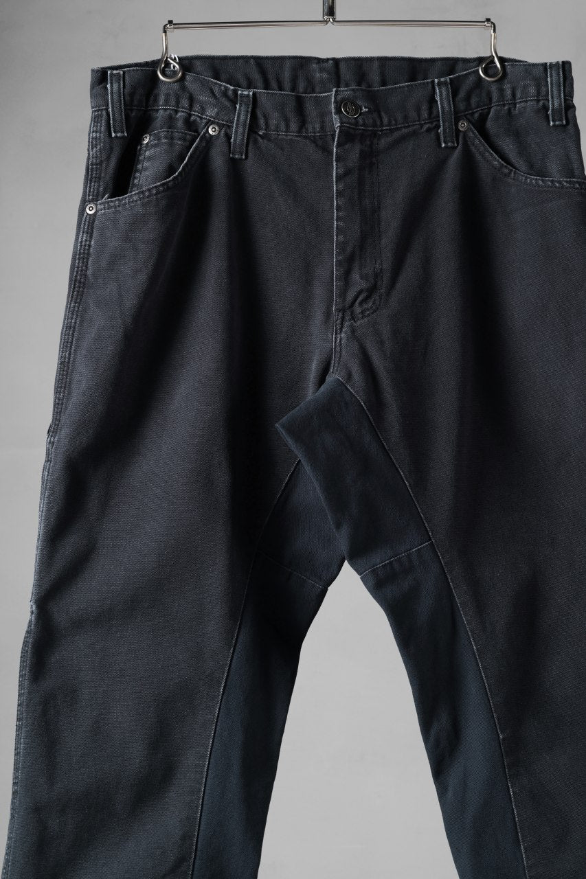画像をギャラリービューアに読み込む, CHANGES x LOOM exclusive REMAKE REGULAR FIT CARPENTER PANTS / VINTAGE DUCK FABRIC (STONE WASHED) (BLACK #H)
